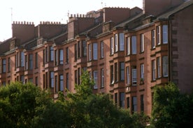 Photo of aerial view of Glasgow in Scotland, United Kingdom.