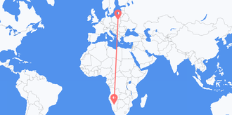 Flights from Namibia to Poland