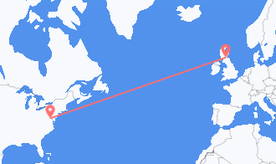 Flights from the United States to Scotland