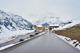 photo of a winter village over Lech Am Arlberg, Austria.