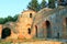 photo of  view of View of ruined defence walls and tower of Hisarlaka fortress with big broken jars in Kyustendil, Bulgaria,Kyustendil bulgaria.