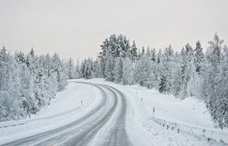 Photo of the slopes of Pyhatunturi hill, Pelkosenniemi, Lapland, Finland.