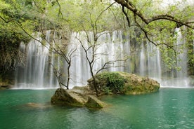 Tour di un'intera giornata di cascate di Kursunlu, Aspendos e antiche rovine di Side da Alanya