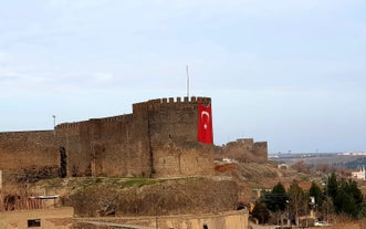 Photo of aerial view of Diyarbakir, Turkey.
