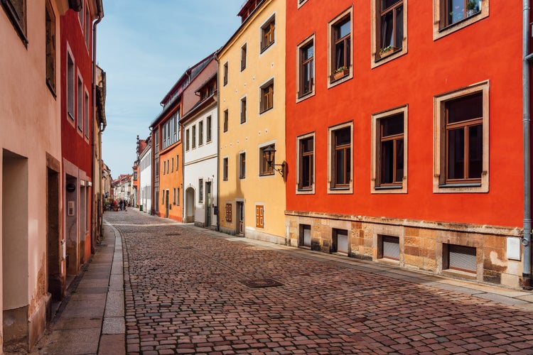 Old town of Pirna in Saxony, Germany