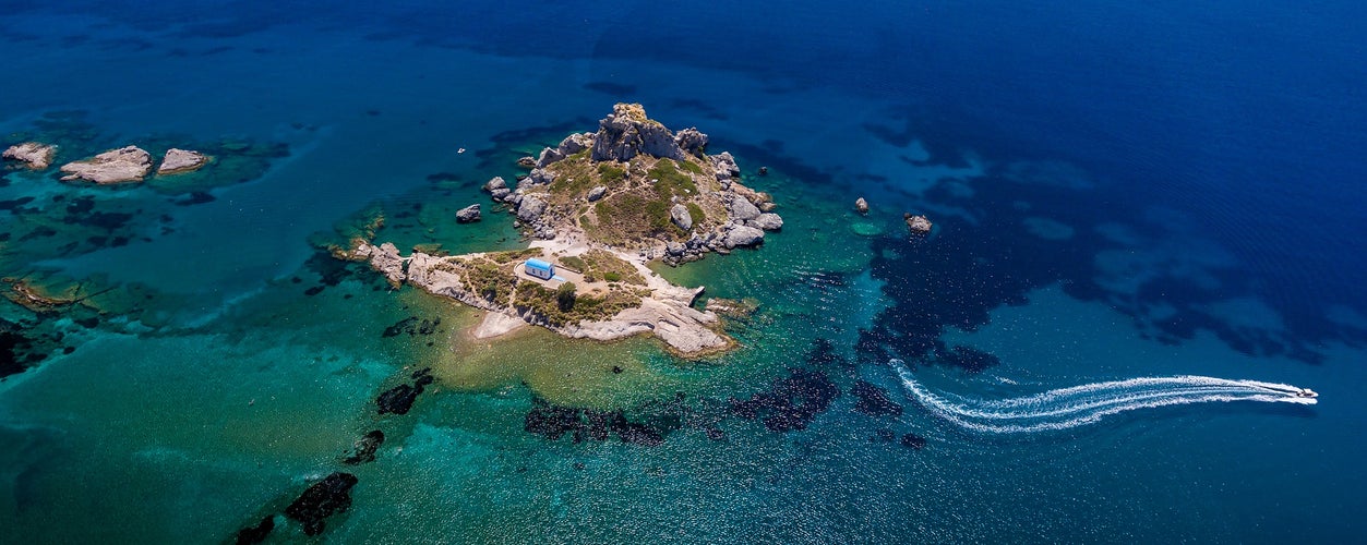 exotic kastri isle in Kefalos village, Kos island, Greece