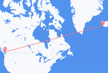 Flights from Vancouver to Reykjavík