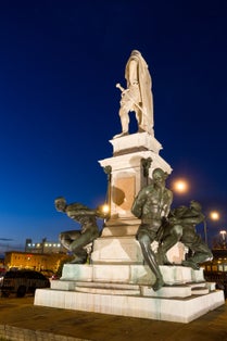 The Monumento dei quattro mori ("Monument of the Four Moors") in Leghorn, Tuscany.