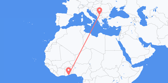 Ghana to Kosovo