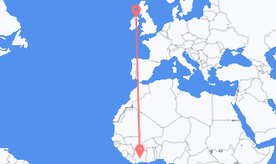 Flights from Côte d’Ivoire to Northern Ireland