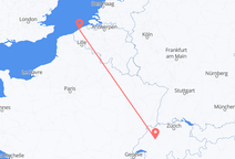 Flyrejser fra Ostend, Belgien til Bern, Schweiz