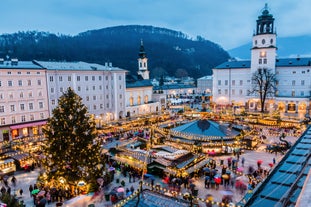 Linz, Austria. Panoramic view of the old town.