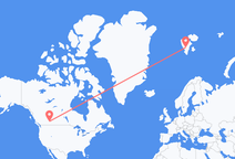 Flyg från Calgary till Svalbard