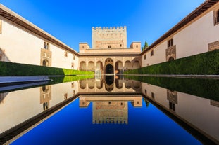 Photo of the castle (castillo de los Fajardo) and town, Velez Blanco, Almeria Province, Andalucia, Spain.