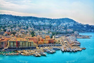 photo of an aerial view of Château de la Napoule and Mandelieu-la-Napoule is a commune in the Alpes-Maritimes department in the Provence-Alpes-Côte d'Azur region in southeastern France.