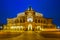 photo of view of DRESDEN, GERMANY - June 15, 2019: The famous opera house Semperoper in Dresden after a concert after sunset,Saxony  germany.