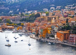 Photo of aerial view Cap d'Ail, France.