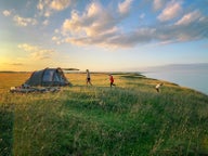 Acampadas en Newquay, en Reino Unido