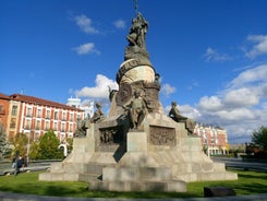 Photo of aerial view of Valladolid skyline, Spain.