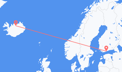 Flyreiser fra Helsingfors til Akureyri