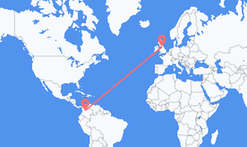 Flights from Colombia to England