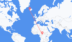 Vuelos de Bangui, República Centroafricana a Reikiavik, Islandia