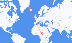 Flights from Bangui to Reykjavík