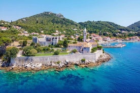 Croisière aux îles Élaphites et excursion en bateau de plongée avec tuba dans la grotte bleue au départ de Dubrovnik