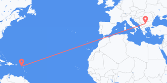 St. Kitts & Nevis to Bulgaria