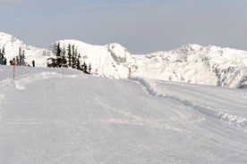 Photo of panoramic aerial view of Schladming, Austria.