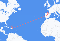 ドミニカ共和国のサマナから、スペインのマドリッドまでのフライト