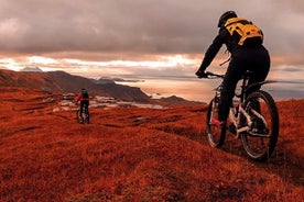 Desafío de senderos con bicicleta de montaña eléctrica