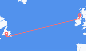 Flights from St. Pierre & Miquelon to Northern Ireland