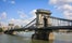 Photo of Széchenyi Chain Bridge in Budapest.