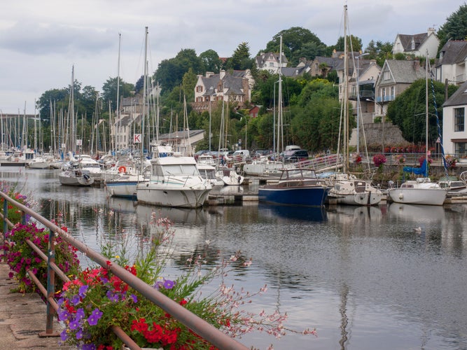 photo off view off The river of Morlaix, France.