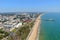 Photo of aerial view of the city Bournemouth and it's Pier, England.