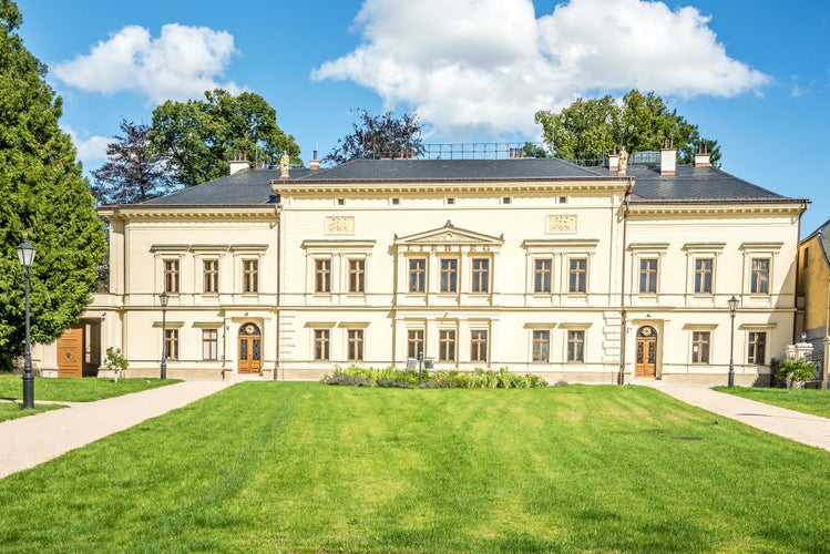 View at the Liebieg Manor Palace in the streets of Liberec town - Czech Republic