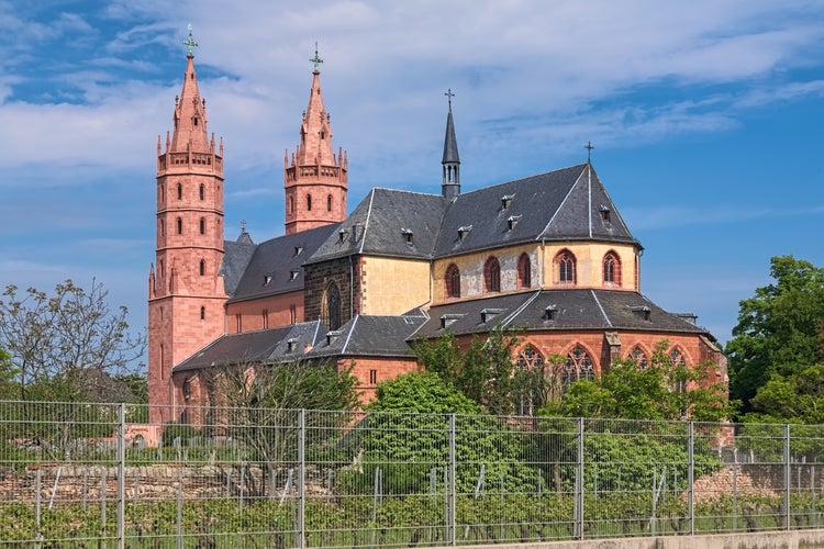 Worms, Germany. Church of Our Lady (Liebfrauenkirche). The church was laid in 1276 and was completed in 1465. This is the only surviving gothic church in Worms.