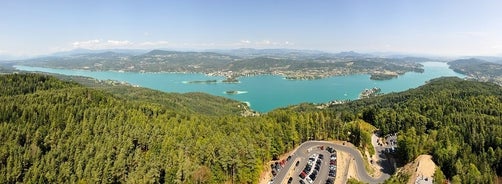 Village of Velden at lake Worther See in Carinthia,Austria.