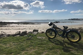 Rafmagns fatbike -Hálfsdags hringrás- undir leiðsögn GPS "The BIG Carnac tour"