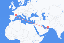 Flights from Muscat to Barcelona