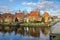 photo of Zuiderzeemuseum open-air museum on a sunny winter day, Enkhuizen, The Netherlands.