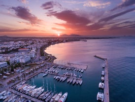 Photo of the main port of Kos island in Greece..