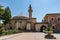 photo of Haji Bektash Veli complex on a blue-sky day in Summer in Hacıbektaş, Turkey.