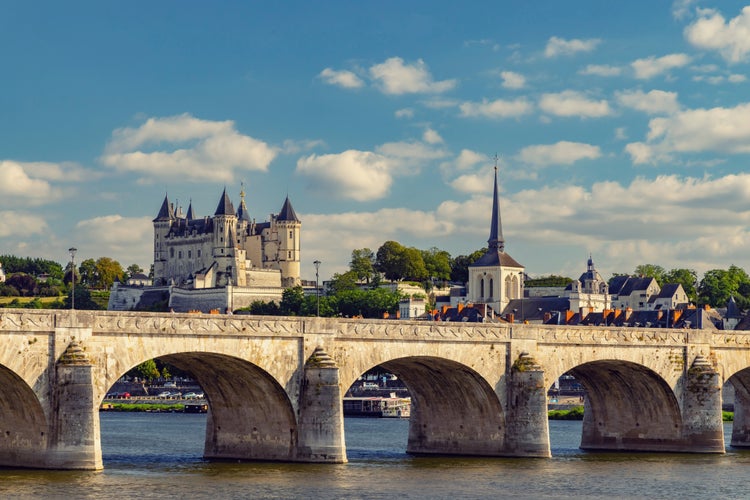 photo of view of Chateau de Saumur (Saumur Castle), Pays de la Loire, France.