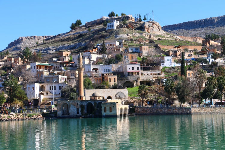 photo of view of Submerged village - Halfeti - Şanlıurfa, Turkey.