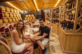 Cena romantica a lume di candela e vino in Toscana