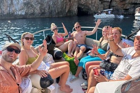 Tour en Lancha Rápida a Dama de la Roca, Mamula y Baño en Cueva Azul