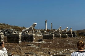 Private Cruise with Handmade Antique Boat around Mykonos-Full Day