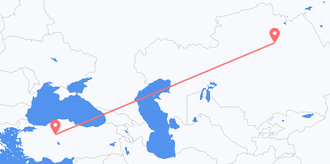 Flug frá Kasakstan til Tyrklands